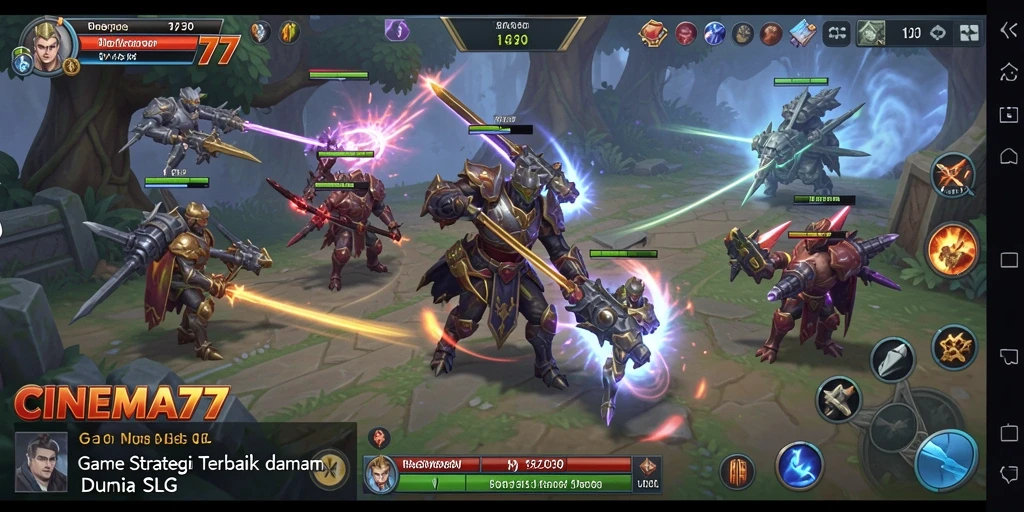 Gameplay <strong>CINEMA77</strong> yang seru dan menantang dalam dunia SLG.