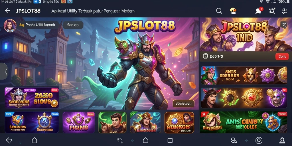 Tampilan screenshot dari gameplay <strong>JPSLOT88</strong> yang menunjukkan berbagai fitur Utility.