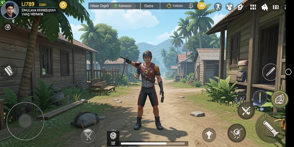 Tampilan gameplay LI789 dengan karakter dan lingkungan yang hidup.
