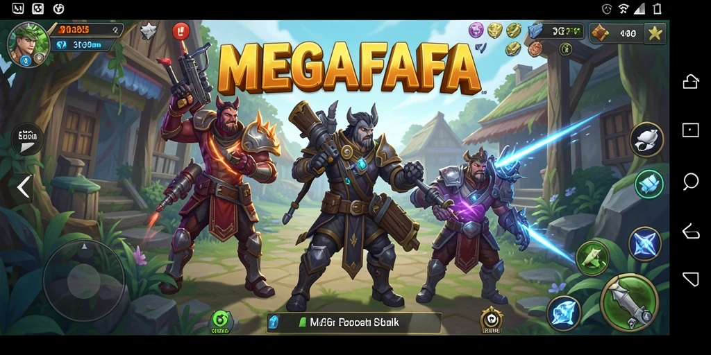 Tampilan gameplay MEGAFAFA yang menarik dan penuh strategi.