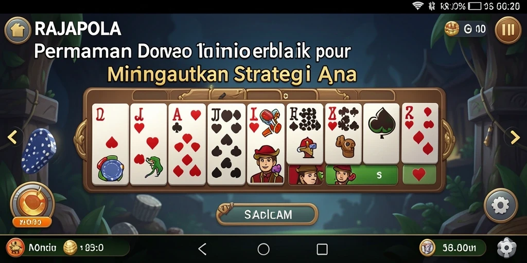 Tampilan gameplay seru dalam RAJAPOLA dengan fitur Domino.